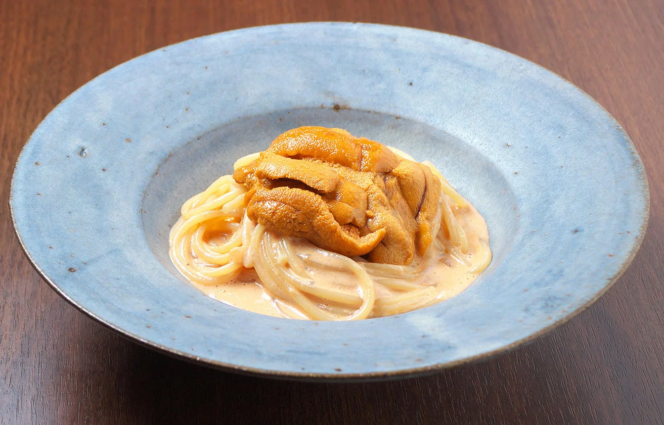 SORAの雲丹のトマトクリームソースパスタ